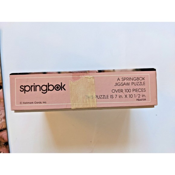 Springbok Mini Jigsaw Puzzle Butterfly Flowers Vintage 100+ Pieces Complete - Picture 5 of 6